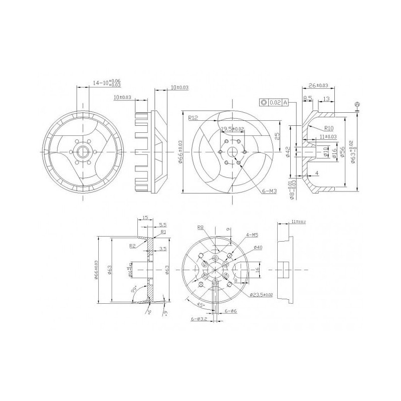 Elektromotor DM5330 Kv200 Motor | Scientific-MHD