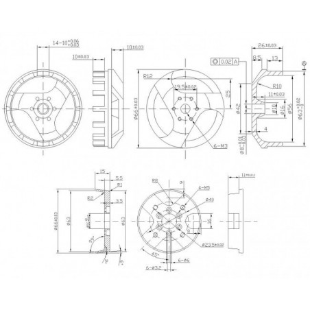 Elektromotor DM5330 Kv200 Motor | Scientific-MHD