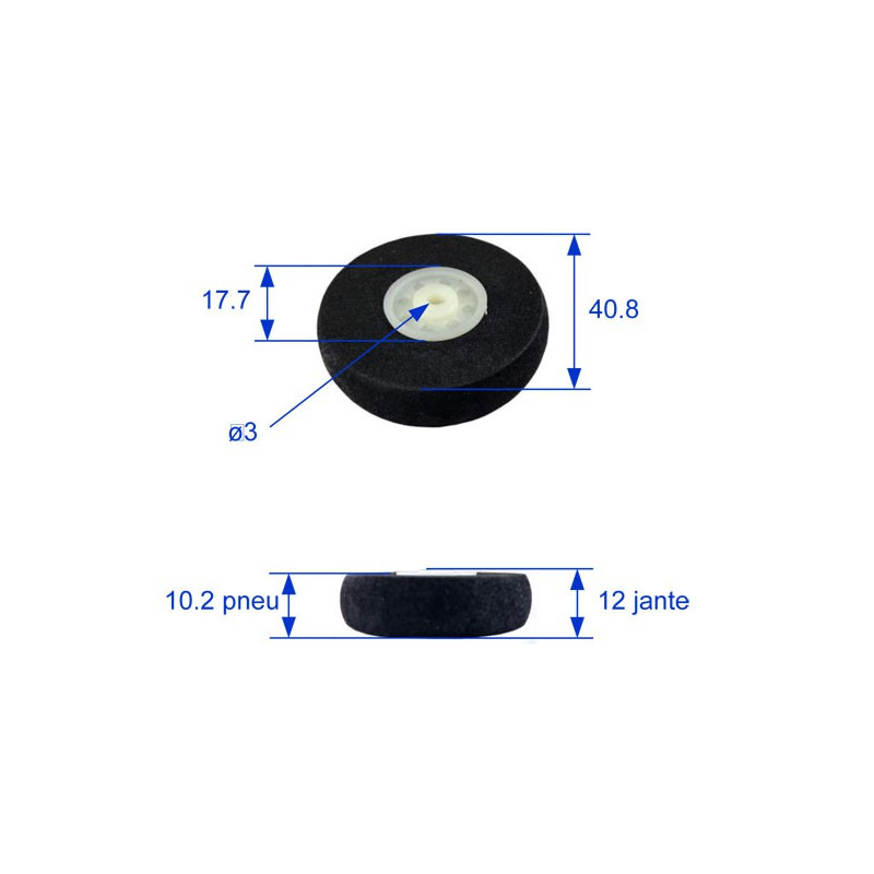 Eingebettete Accessoire Ultra-leichterer Schaumräder 40 mm | Scientific-MHD