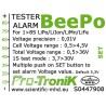Lipo ACCCA für PEEPO-Radio-kontrollierte Geräte, Li-PO 8S + Alarm-Tester | Scientific-MHD