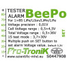 Lipo ACCCA für PEEPO-Radio-kontrollierte Geräte, Li-PO 8S + Alarm-Tester | Scientific-MHD