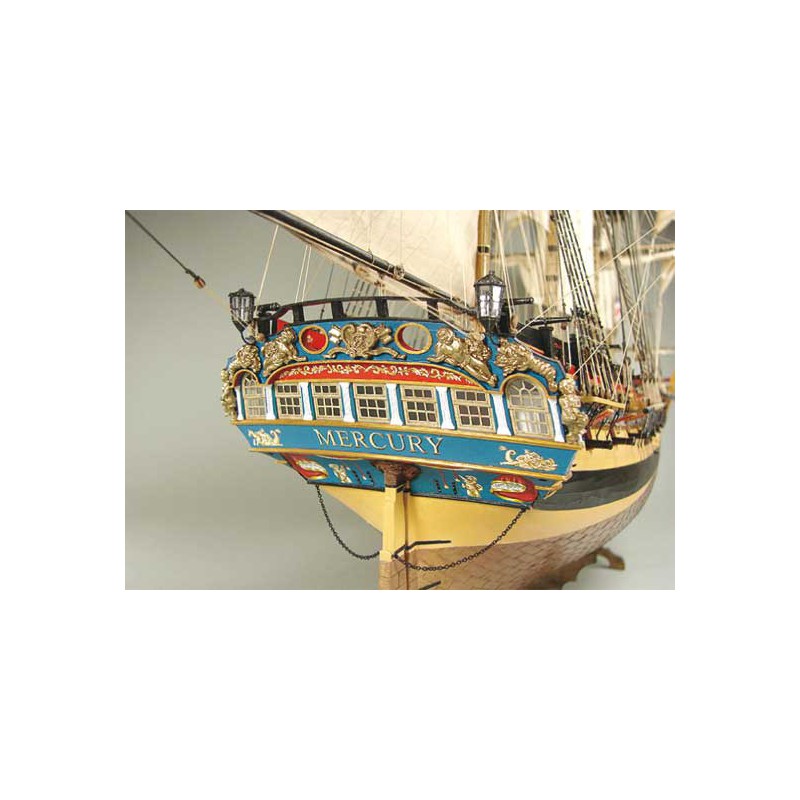 Statisches Boot HMS Mercury 1779 Ech. 1/72 | Scientific-MHD