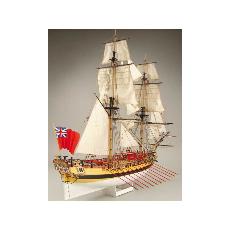 Statisches Boot HMS Wolf 1754 Ech. 1/72 | Scientific-MHD