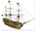 Statisches Boot HMS Victory 134cm 1/75 | Scientific-MHD Statisches Boot HMS Victory 134cm 1/75 | Scientific-MHD
