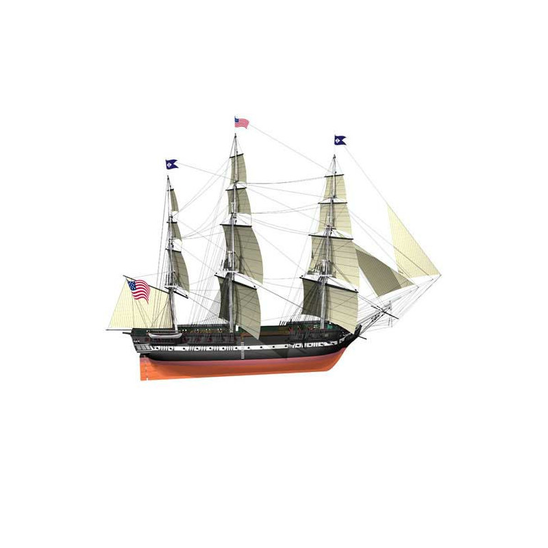 Statische Boots USS -Verfassung 1/100 | Scientific-MHD