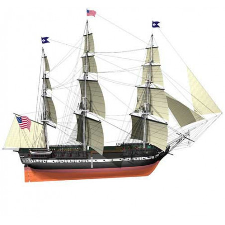 Statische Boots USS -Verfassung 1/100 | Scientific-MHD
