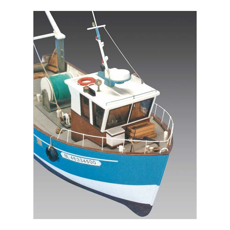 Radiocheted Electric Boat Bouognes ETAPLES RC 1/20 | Scientific-MHD