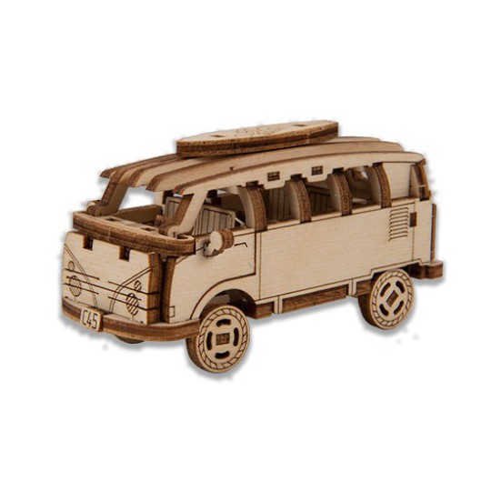 Einfach mechanisches 3D -Puzzle für Retro Superfast Busmodell Einfach mechanisches 3D -Puzzle für Retro Superfast Busmodell | Scientific-MHD