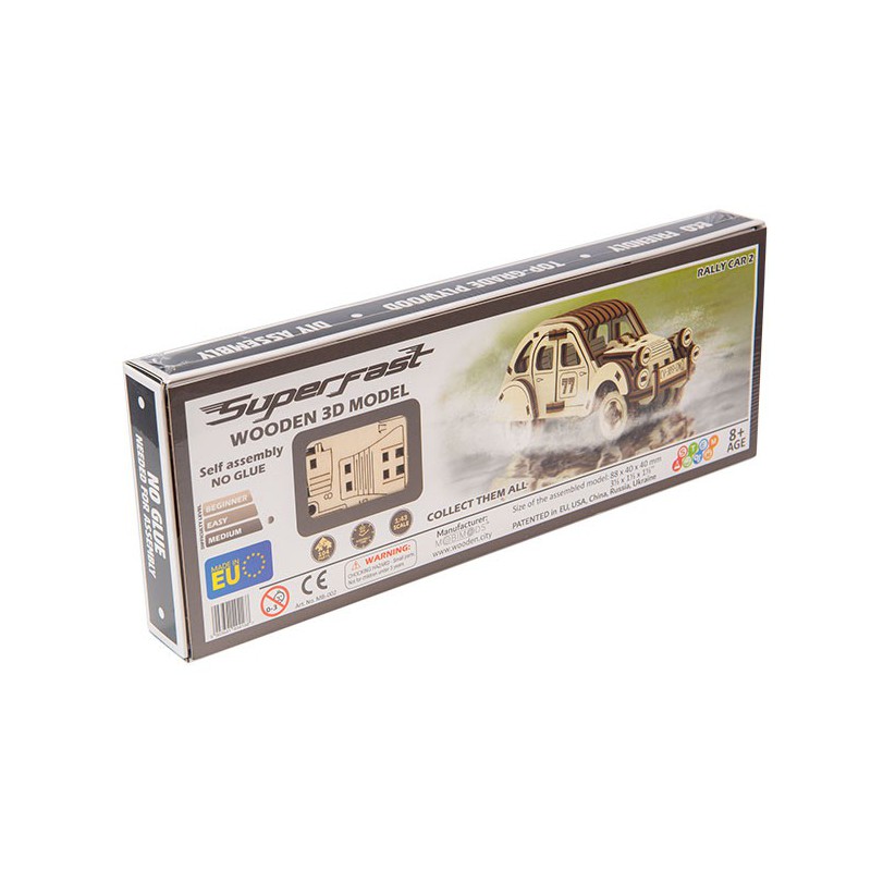 Einfach mechanisches 3D -Puzzle für Rallye -Modell, weil 2 Superschnell | Scientific-MHD