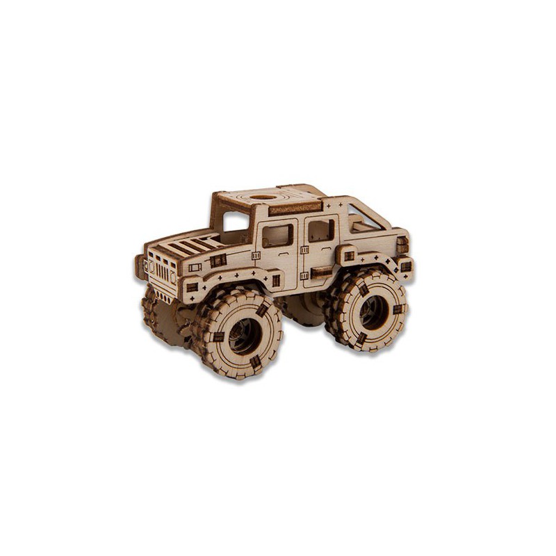 Einfaches mechanisches 3D -Puzzle für Monster Truck 2 Superfast Modell | Scientific-MHD