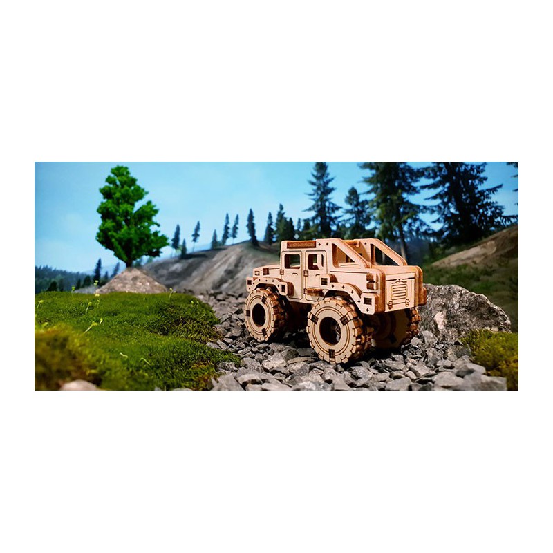 Einfaches mechanisches 3D -Puzzle für Monster Truck 2 Superfast Modell | Scientific-MHD