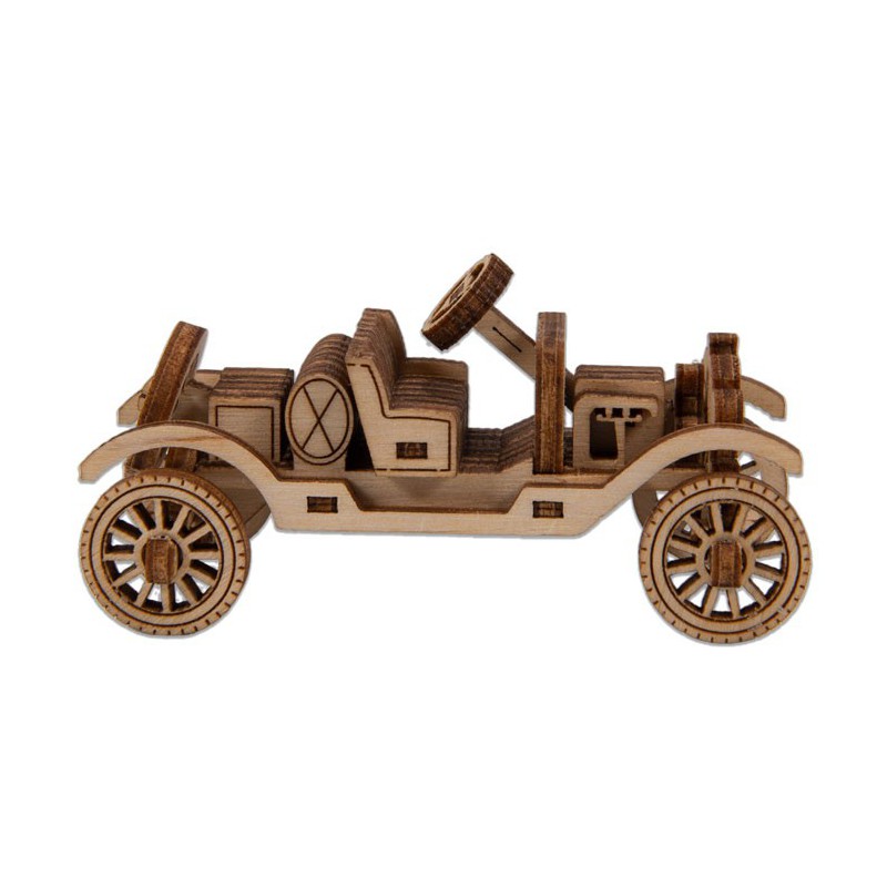 Einfach mechanisches 3D -Puzzle für Retro Superfast Auto -Modell | Scientific-MHD