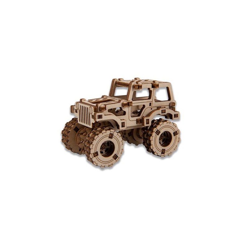 Einfach mechanisches 3D -Puzzle für Monster Truck 1 Superschnelles Modell | Scientific-MHD