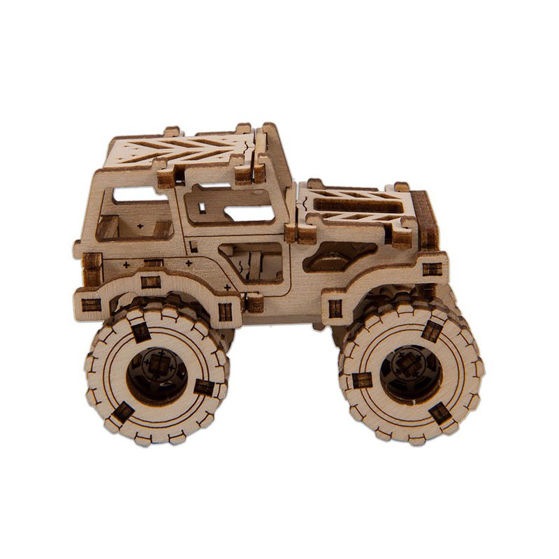 Einfach mechanisches 3D -Puzzle für Monster Truck 1 Superschnelles Modell | Scientific-MHD