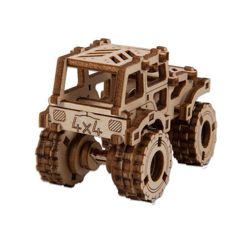 Einfach mechanisches 3D -Puzzle für Monster Truck 1 Superschnelles Modell | Scientific-MHD