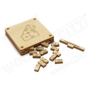 Einfaches mechanisches 3D -Puzzle für kleines Dominospielmodell | Scientific-MHD Einfaches mechanisches 3D -Puzzle für kleines Dominospielmodell | Scientific-MHD