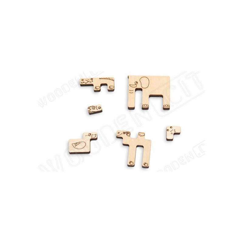 Einfach mechanisches 3D -Puzzle für Modell kleiner Brettspiel -Puzzle Zoo | Scientific-MHD
