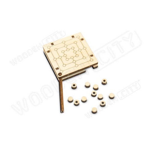 Einfaches mechanisches 3D -Puzzle für kleines kleines Moulinmodellmodell | Scientific-MHD