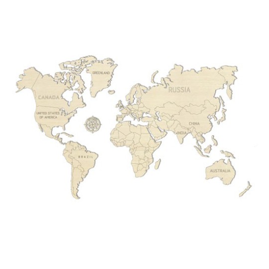 Einfach mechanisches 3D -Puzzle für die Karte der Weltkarte m Einfach mechanisches 3D -Puzzle für die Karte der Weltkarte m | Scientific-MHD