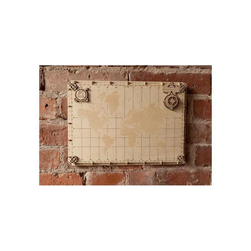 Einfache mechanische 3D -Puzzle für Modell Weltkarte Schiffspunkte | Scientific-MHD