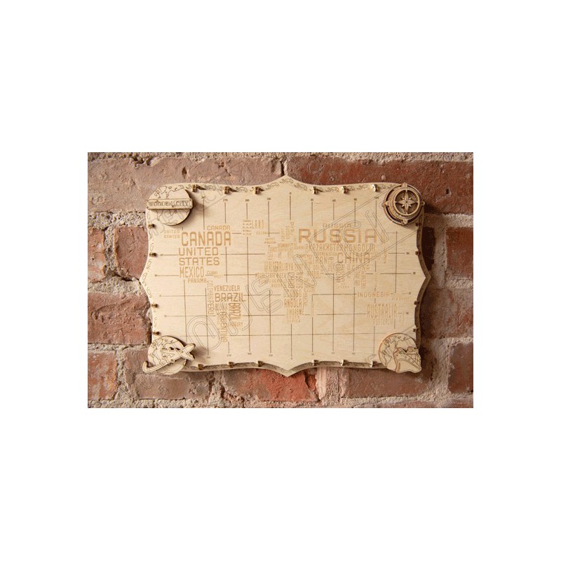 Einfache mechanische 3D -Puzzle für Model World Card Shipping Series Wörter | Scientific-MHD