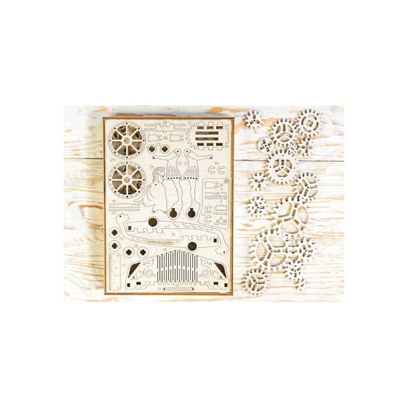 Einfaches mechanisches 3D -Puzzle für das römische Holzkohlemodell | Scientific-MHD