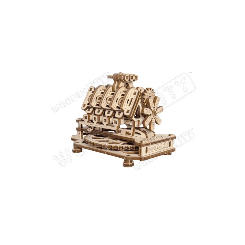 Intermediate Mechanical 3D -Puzzle für V8 Motormodell | Scientific-MHD