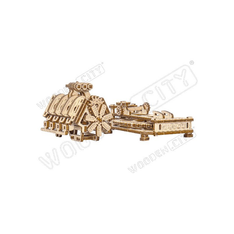 Intermediate Mechanical 3D -Puzzle für V8 Motormodell | Scientific-MHD