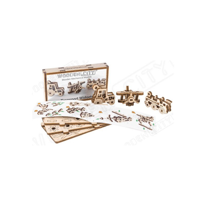 Einfaches mechanisches 3D -Puzzle für das Widget -Transportmodell | Scientific-MHD