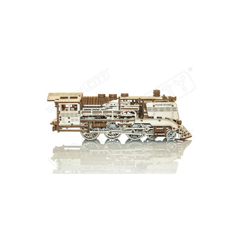 Mechanische 3D -Puzzle -Lokomotive + Tender | Scientific-MHD