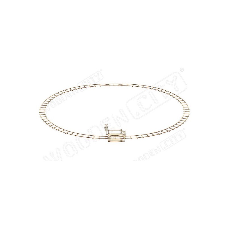 Einfaches mechanisches 3D -Puzzle für Lokomotivschienenmodell | Scientific-MHD