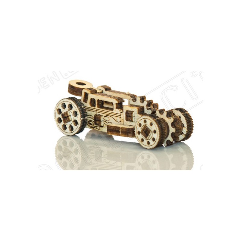 Einfaches mechanisches 3D -Puzzle für Rennwagen -Widget -Modell | Scientific-MHD