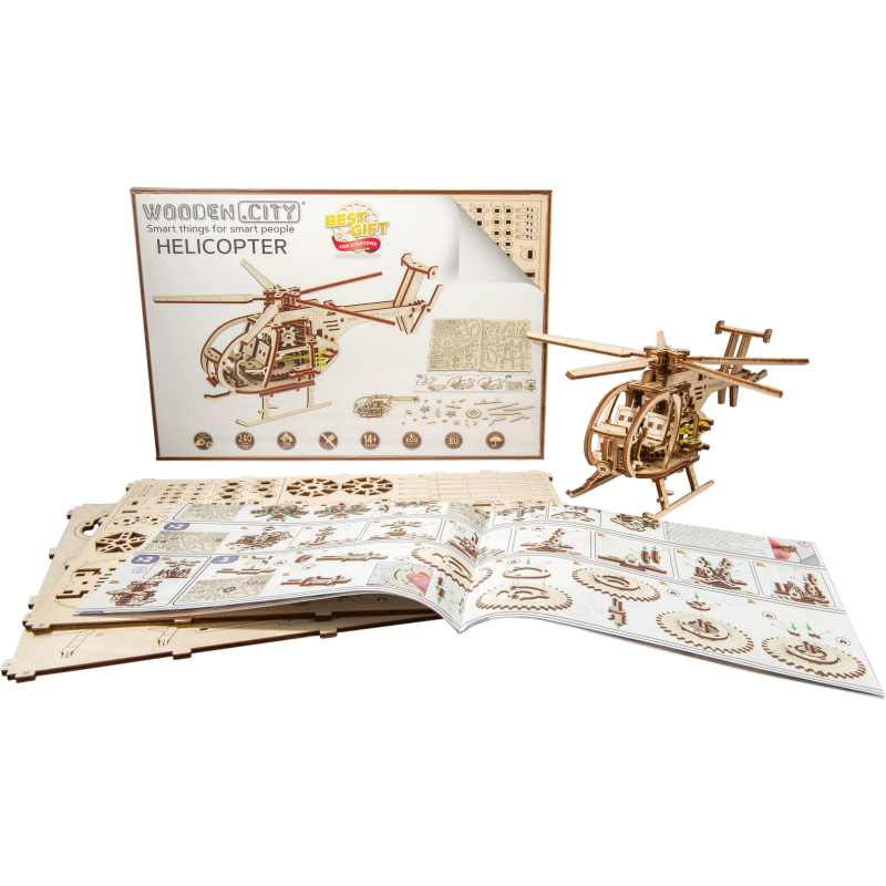 Zwischenmechanischer 3D -Puzzle für Hubschraubermodell | Scientific-MHD