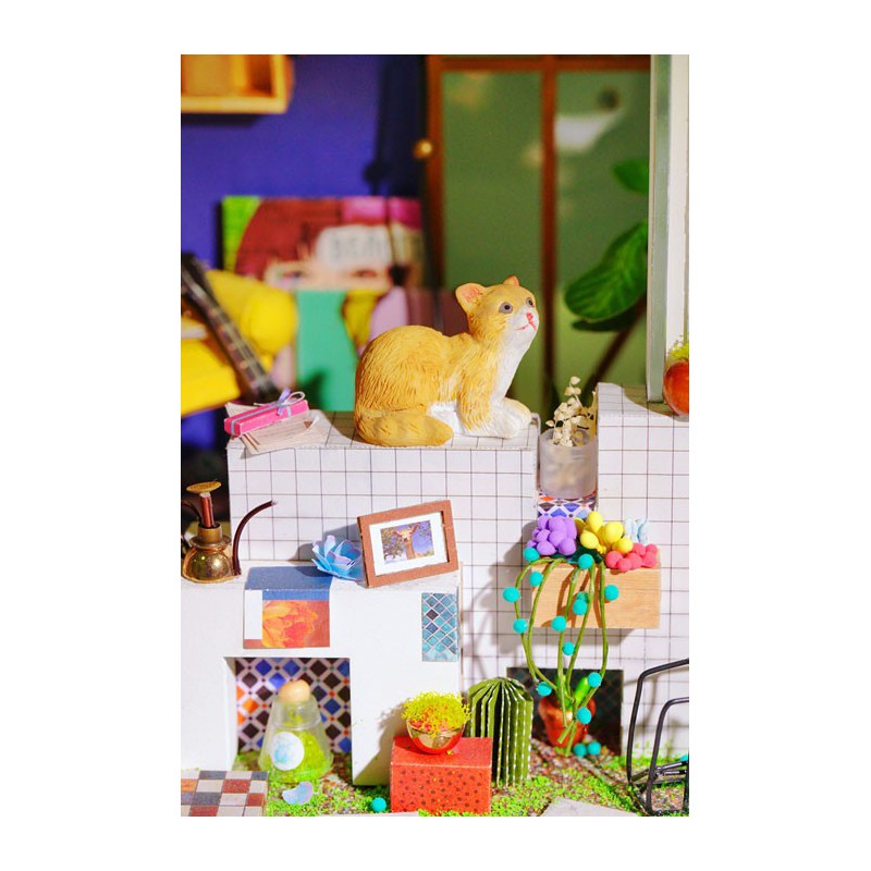 Zwischenmechanischer 3D -Puzzle für Modell Le Cabanon de Lily | Scientific-MHD