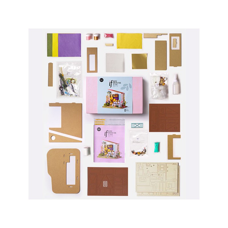 Zwischenmechanischer 3D -Puzzle für Modell Le Cabanon de Lily | Scientific-MHD