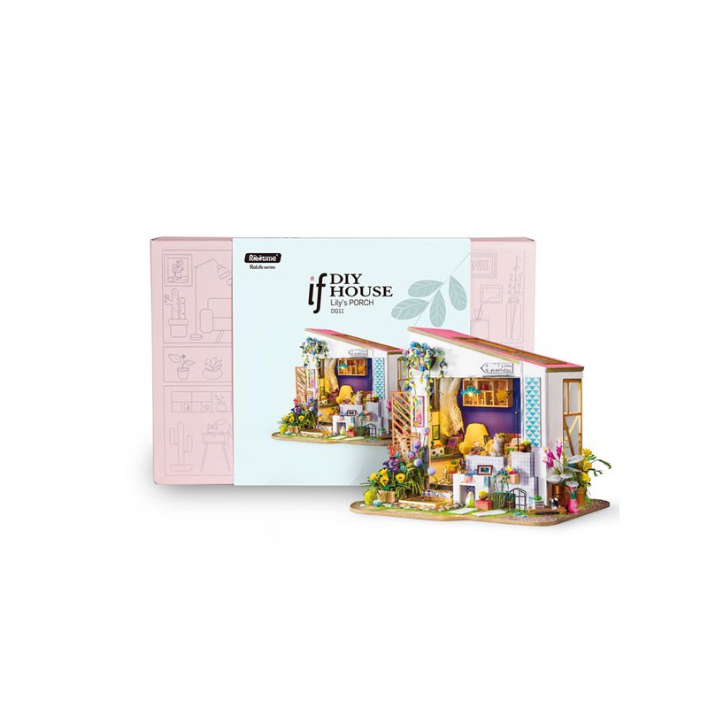 Zwischenmechanischer 3D -Puzzle für Modell Le Cabanon de Lily | Scientific-MHD