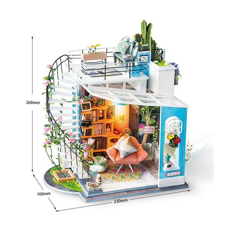 Intermediate mechanisches 3D -Puzzle für Modell der Dora Loft | Scientific-MHD