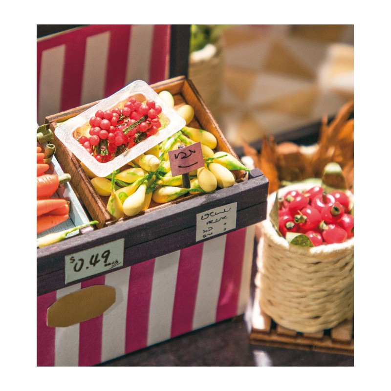 Zwischenmechanischer 3D -Puzzle für Modell im Gemüsehändler | Scientific-MHD