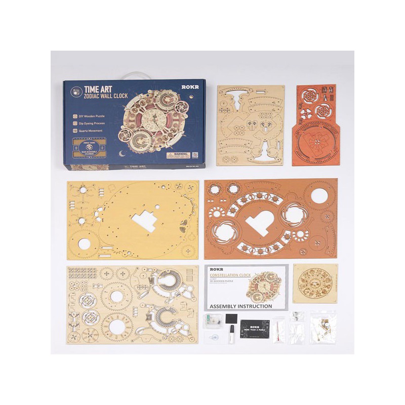 Zwischenmechanischer 3D -Puzzle für Zodiac Clock -Modell | Scientific-MHD