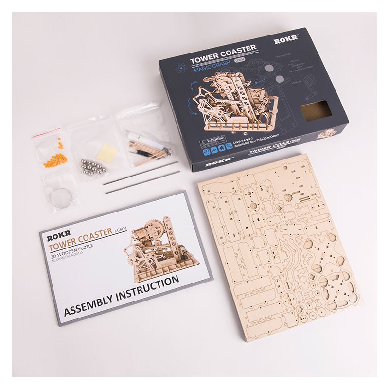 Zwischenmechanischer 3D -Puzzle für das Turm -Coaster -Modell | Scientific-MHD