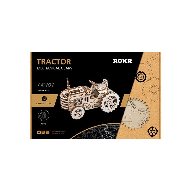 Zwischenmechanischer 3D -Puzzle für Robotime -Traktormodell | Scientific-MHD