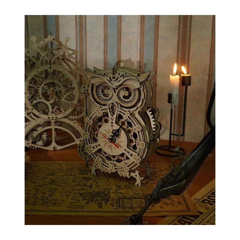 Zwischenmechanischer 3D -Puzzle für Eulenuhrmodell | Scientific-MHD