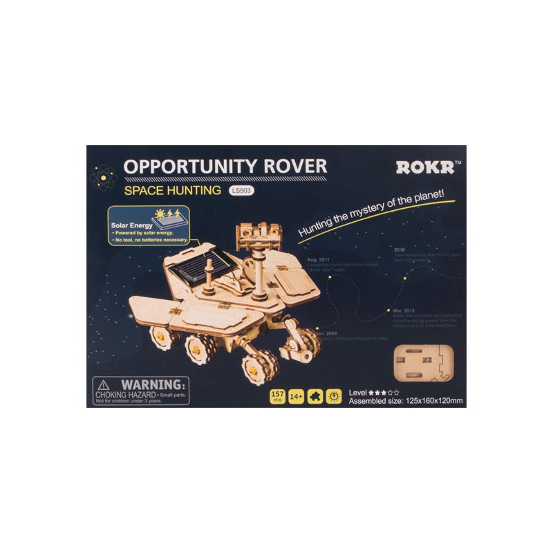 Intermediate Mechanical 3D -Puzzle für Robotime -Opportunitäts -Robotermodell | Scientific-MHD