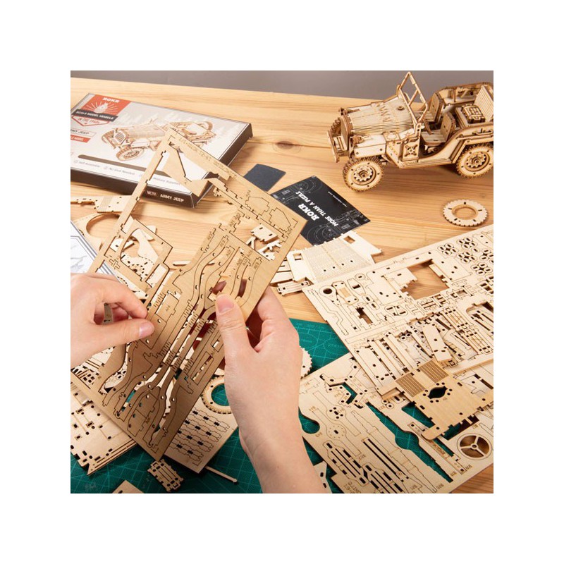 Intermediate Mechanical 3D -Puzzle für US -Militärfahrzeugmodell 1/18 | Scientific-MHD