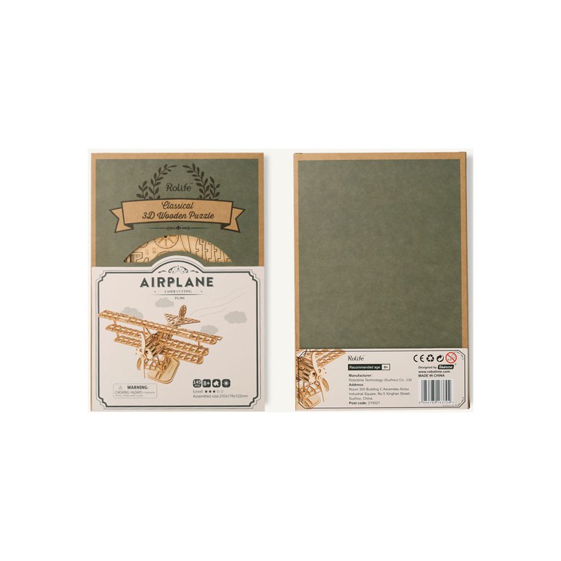 Einfache mechanische 3D -Puzzle für Robotime Driplane Flugzeugmodell | Scientific-MHD