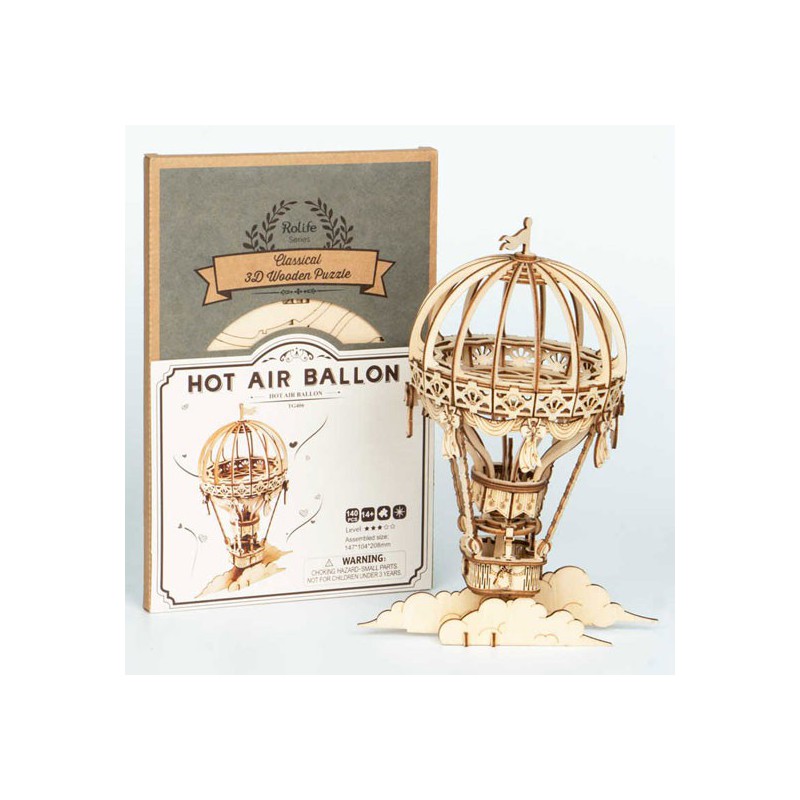 Einfache mechanische 3D -Puzzle für Roboter -Heißluftballonmodell | Scientific-MHD