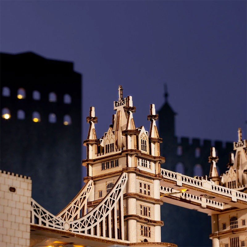 Einfaches mechanisches 3D -Puzzle für die Tower Bridge London Modell | Scientific-MHD