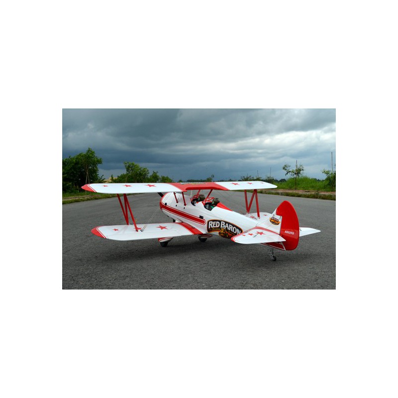 Roter Baron Stearman 20cc ARF Radio -kontrolliertes Wärmeflugzeug | Scientific-MHD