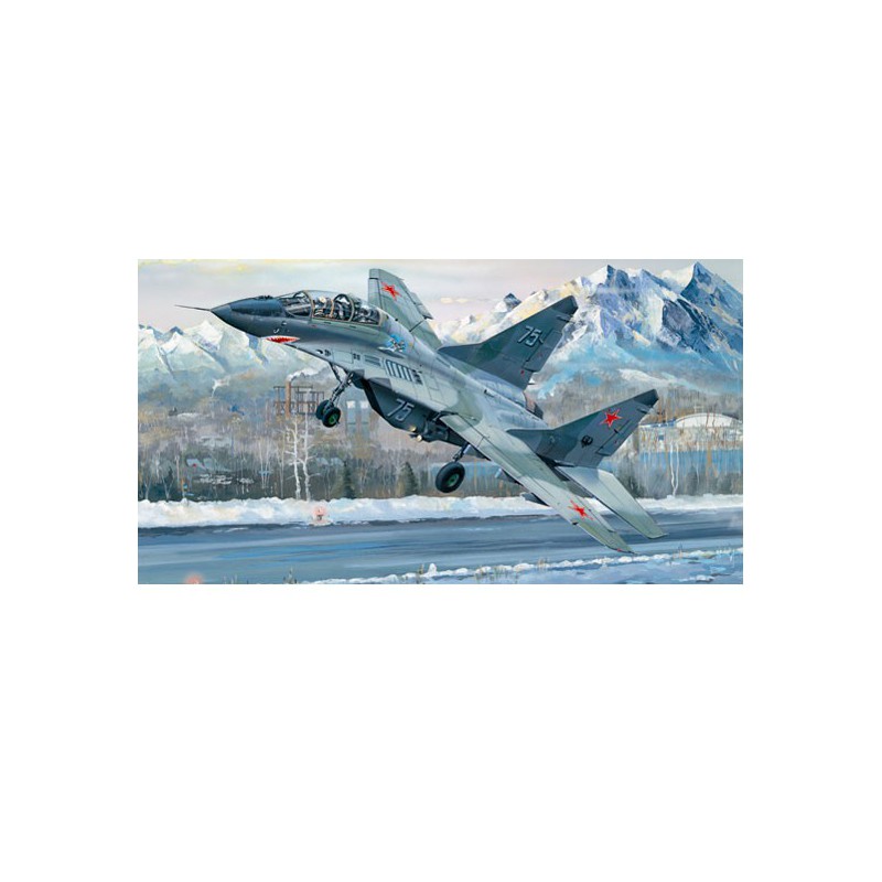 Russischer MiG-29UB Drehstoff Plastikflugzeugmodell | Scientific-MHD
