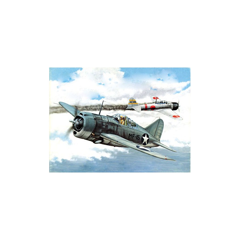 Brewster F2A-3 1/32 Plastikflugzeugmodell | Scientific-MHD